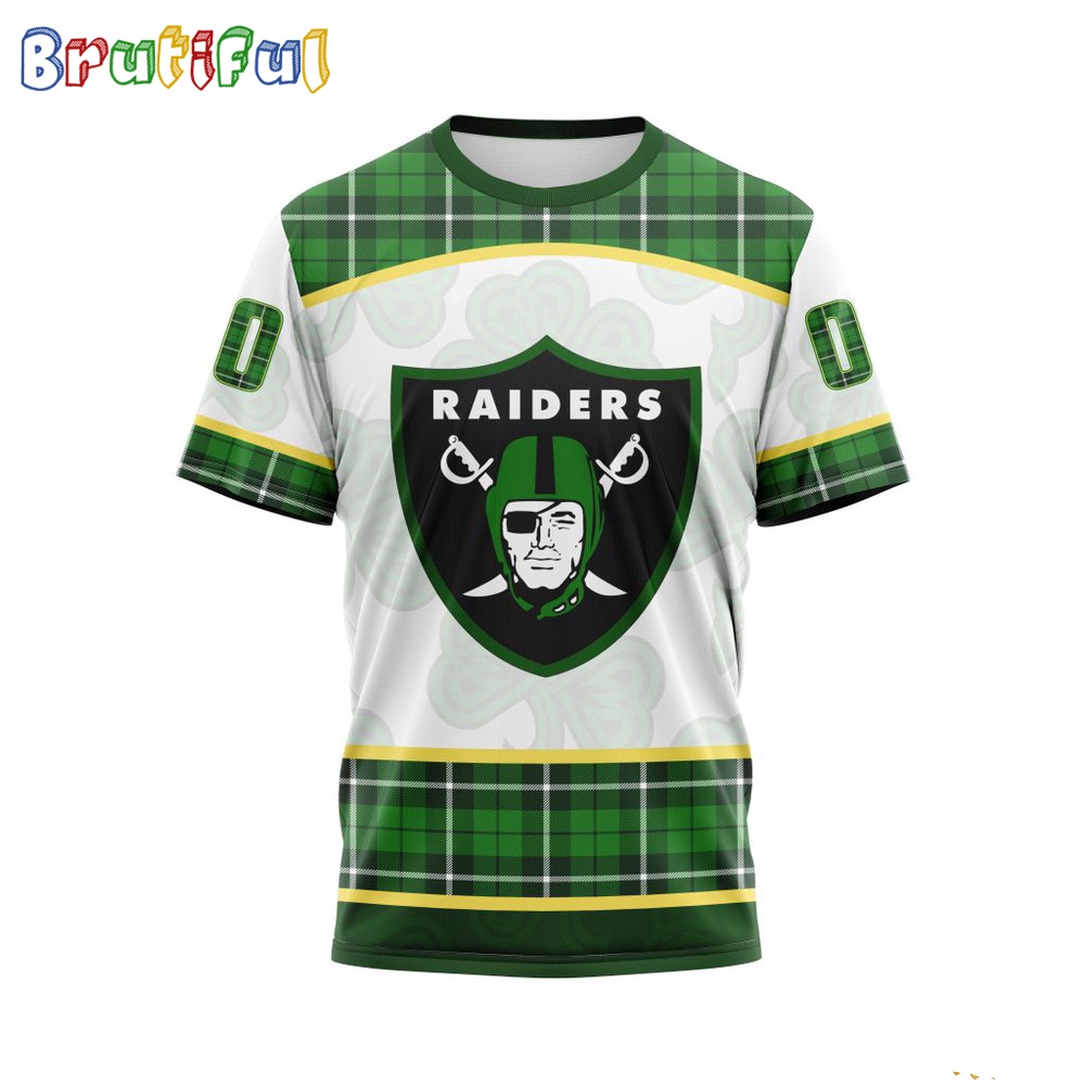 NFL Las Vegas Raiders T-Shirt Special Design For St Patrick Day