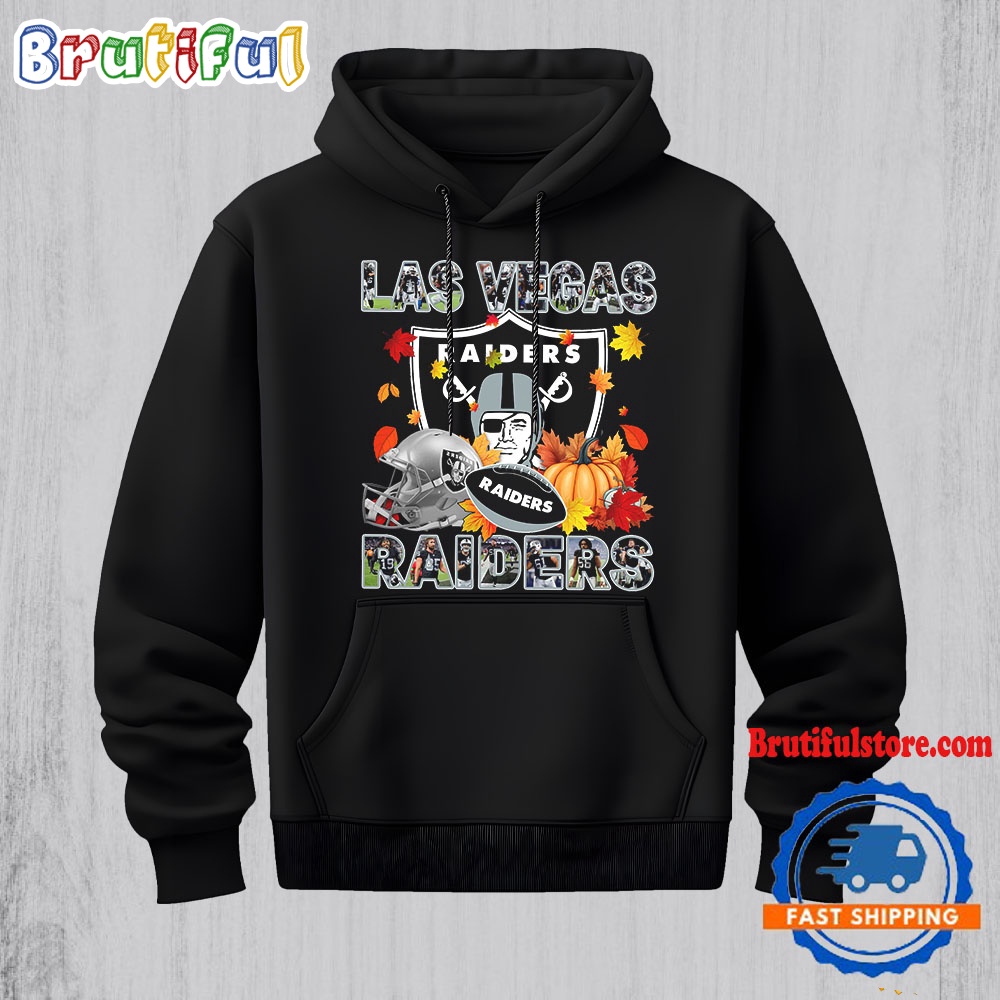 NFL Las Vegas Raiders Team Player Graphics Autumn Hoodie Shirt