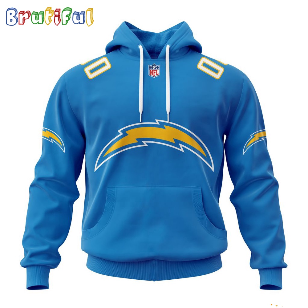 NFL Los Angeles Chargers Hoodie 2024 Personalized Name And Number Unisex Hoodie