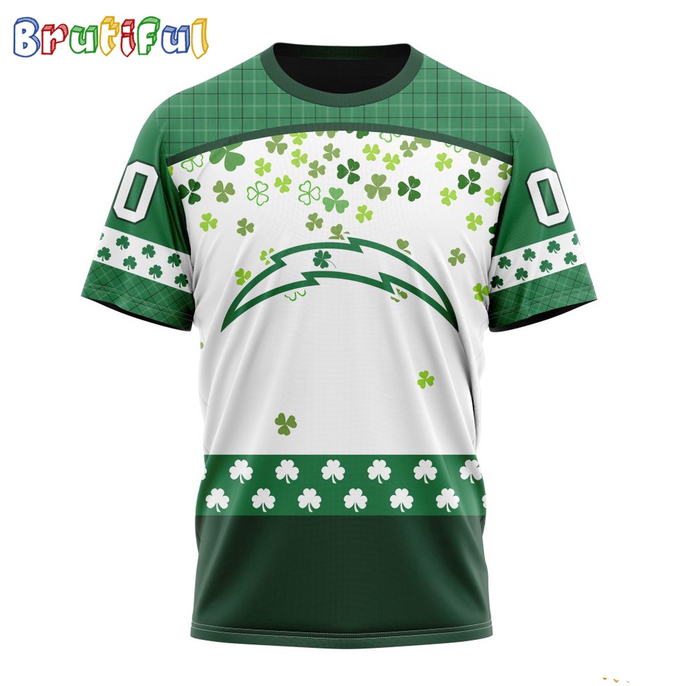 NFL Los Angeles Chargers T-Shirt Special Design T-Shirt St Patrick Day