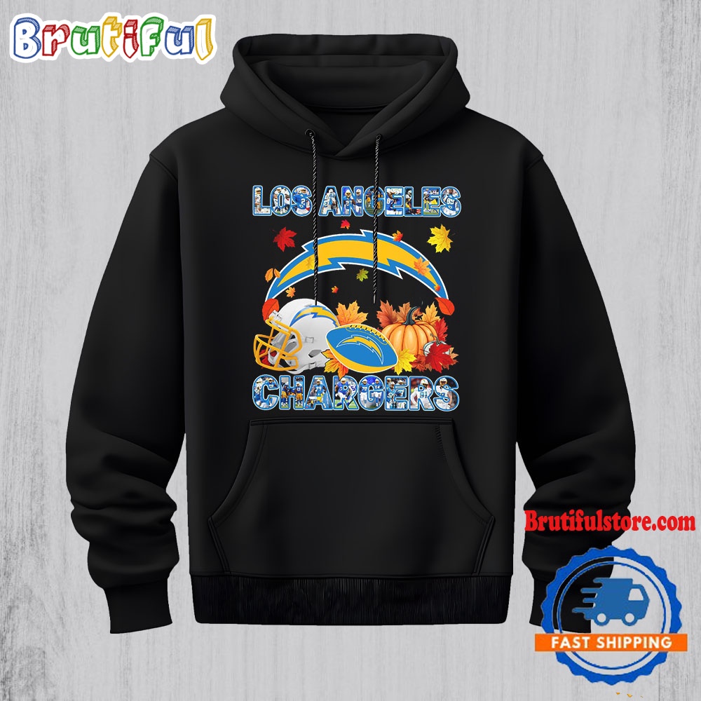 NFL Los Angeles Chargers Team Player Graphics Autumn Hoodie Shirt