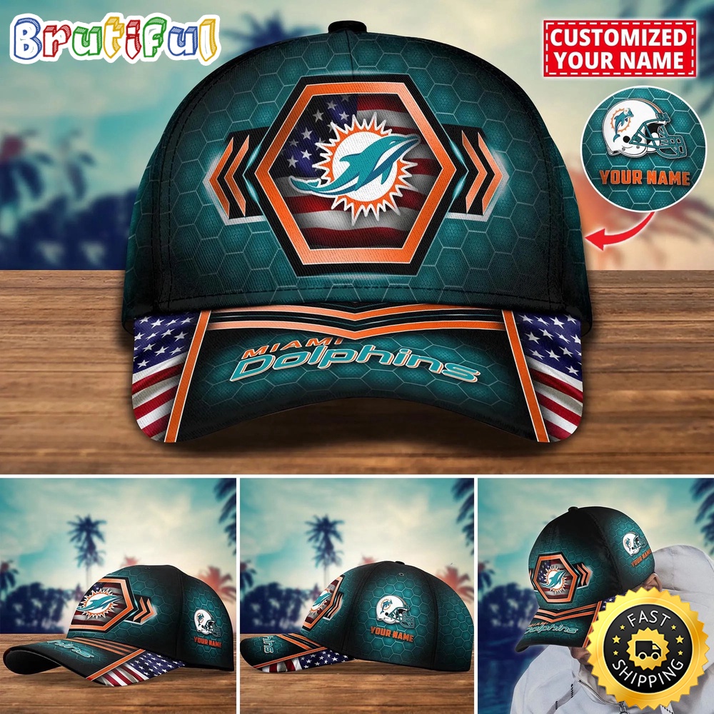 NFL Miami Dolphins Baseball Cap Best Trending Custom Name Cap