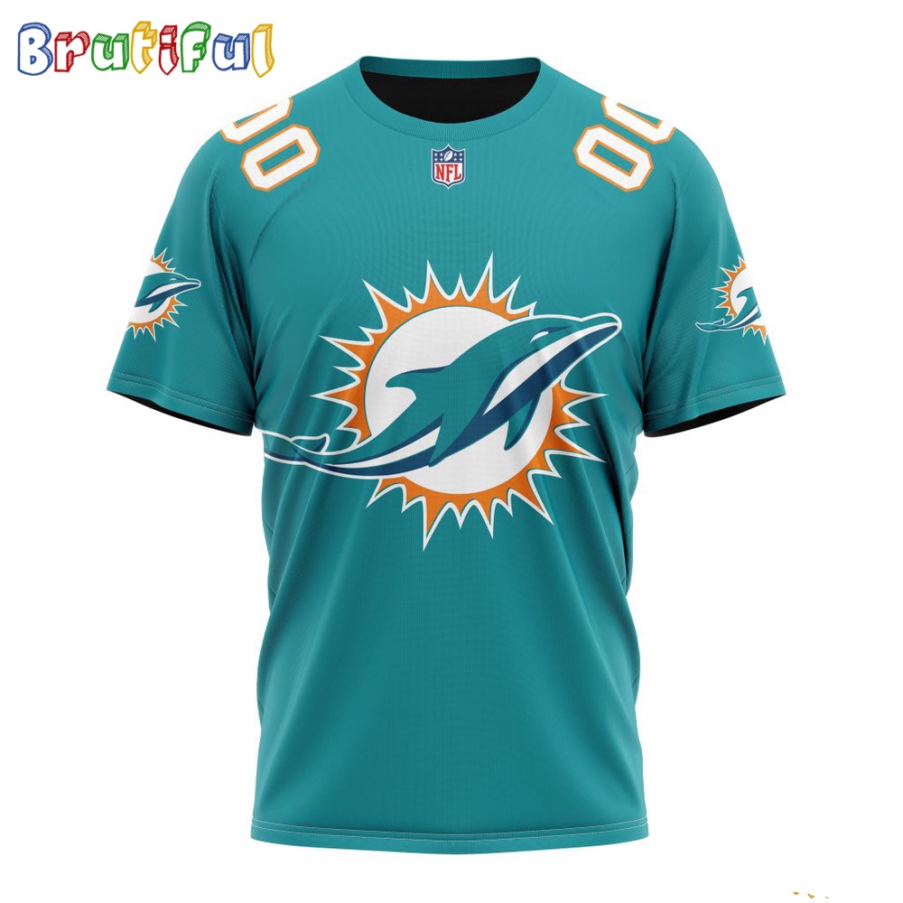 NFL Miami Dolphins T-Shirt 2024 Personalized Name And Number Unisex T-Shirt