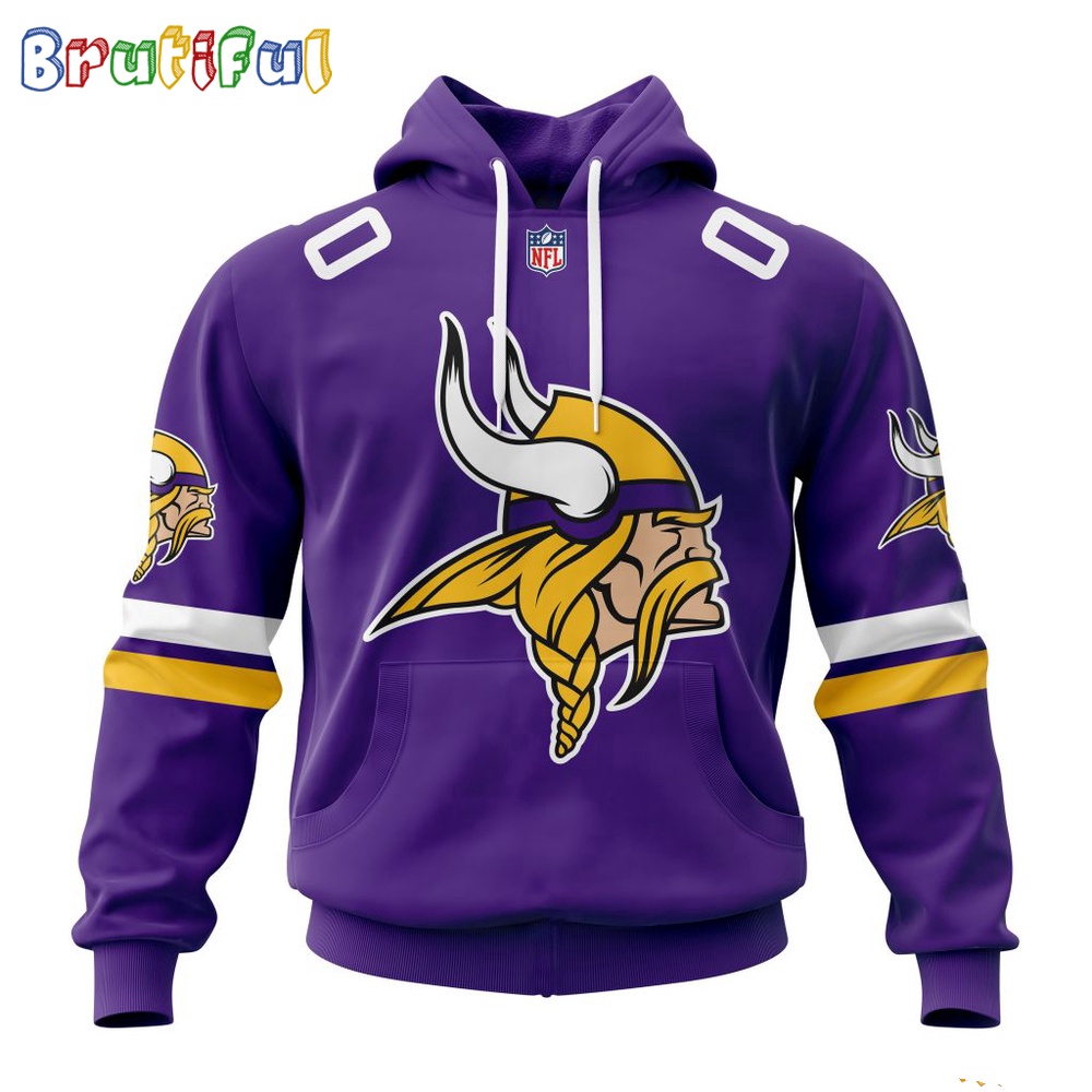 NFL Minnesota Vikings Hoodie 2024 Personalized Name And Number Unisex Hoodie