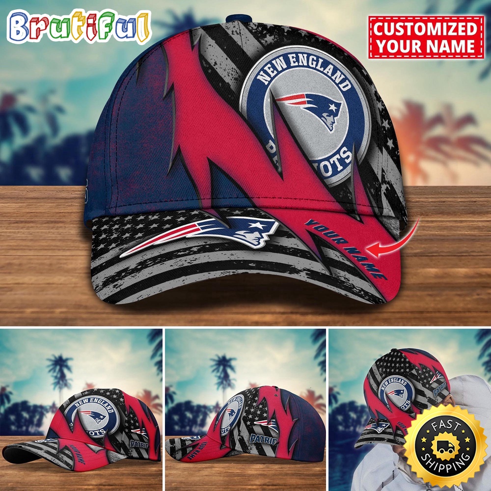 NFL New England Patriots Baseball Cap Custom Football Hat For Fans