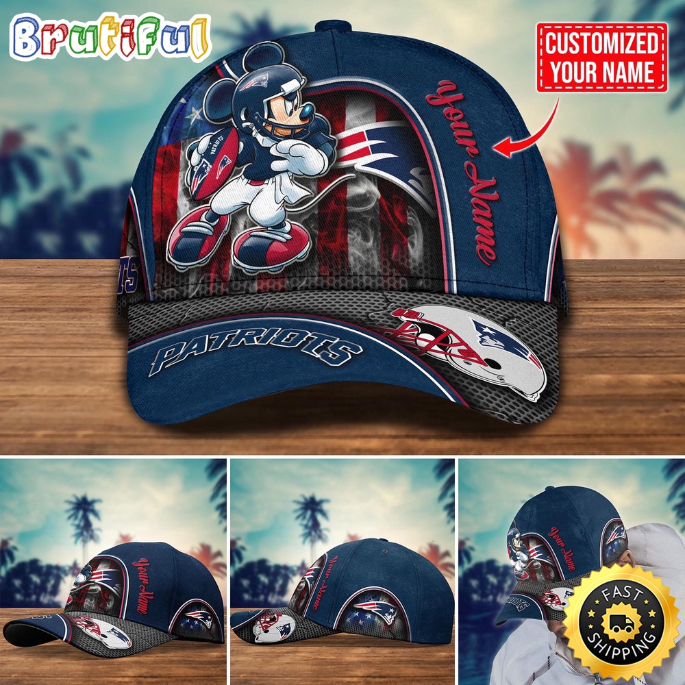 NFL New England Patriots Baseball Cap Mickey Cap Trending Custom Cap