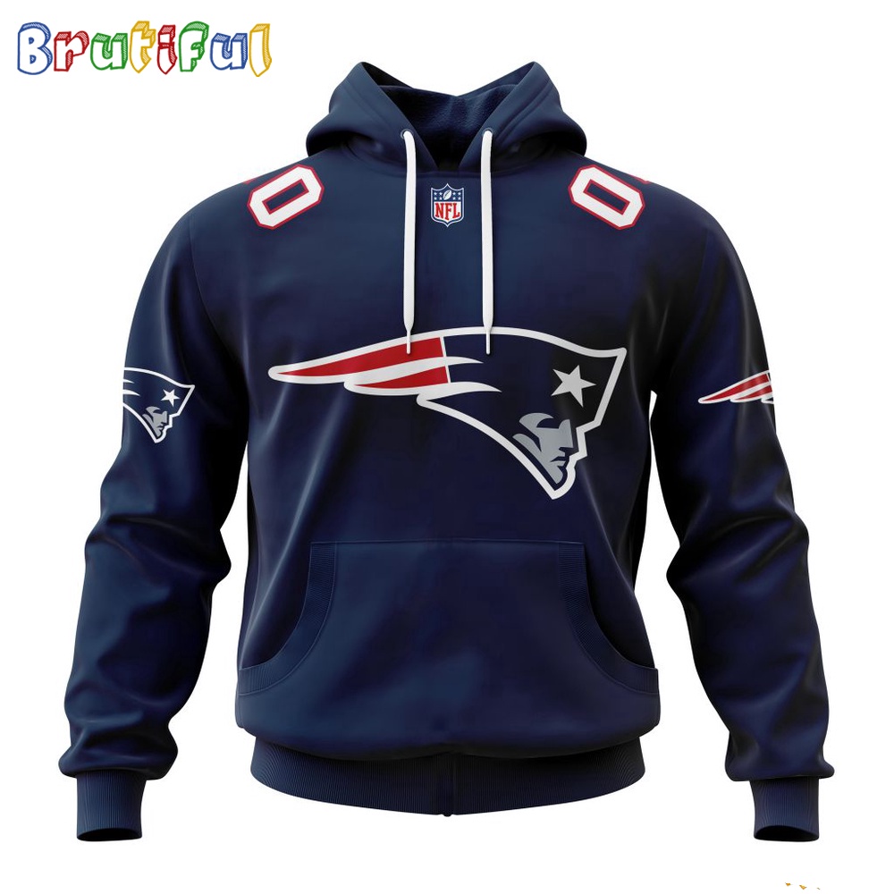 NFL New England Patriots Hoodie 2024 Personalized Name And Number Unisex Hoodie
