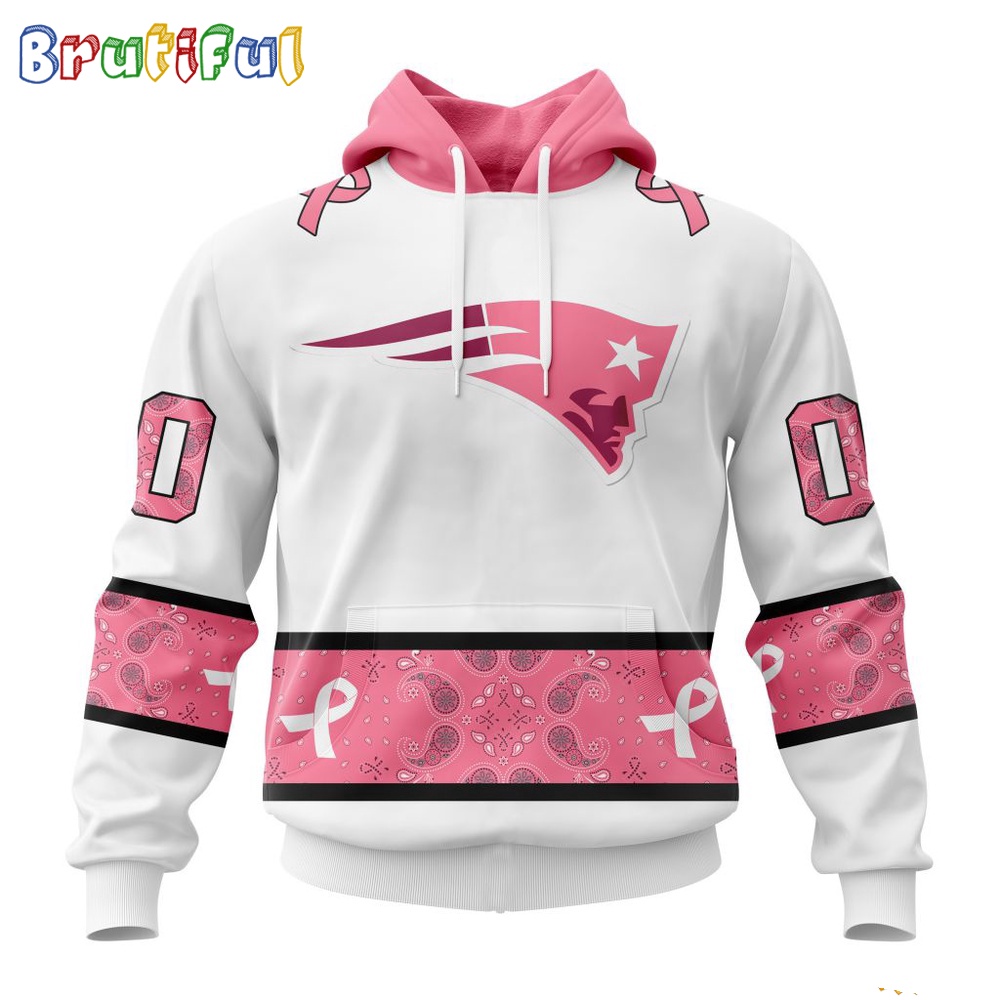 NFL New England Patriots Hoodie Special Pink Design Fight Breast Cancer