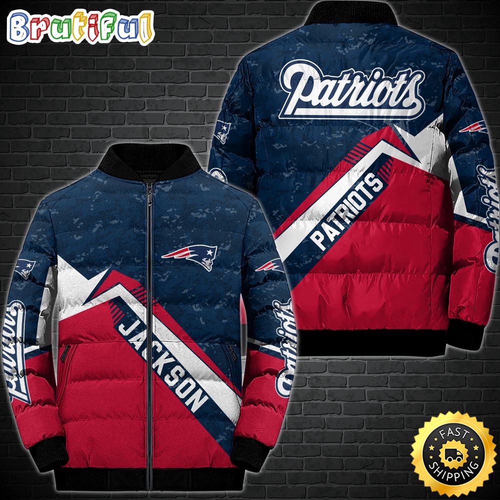 NFL New England Patriots Puffer Jacket Customized Sport Down Jacket