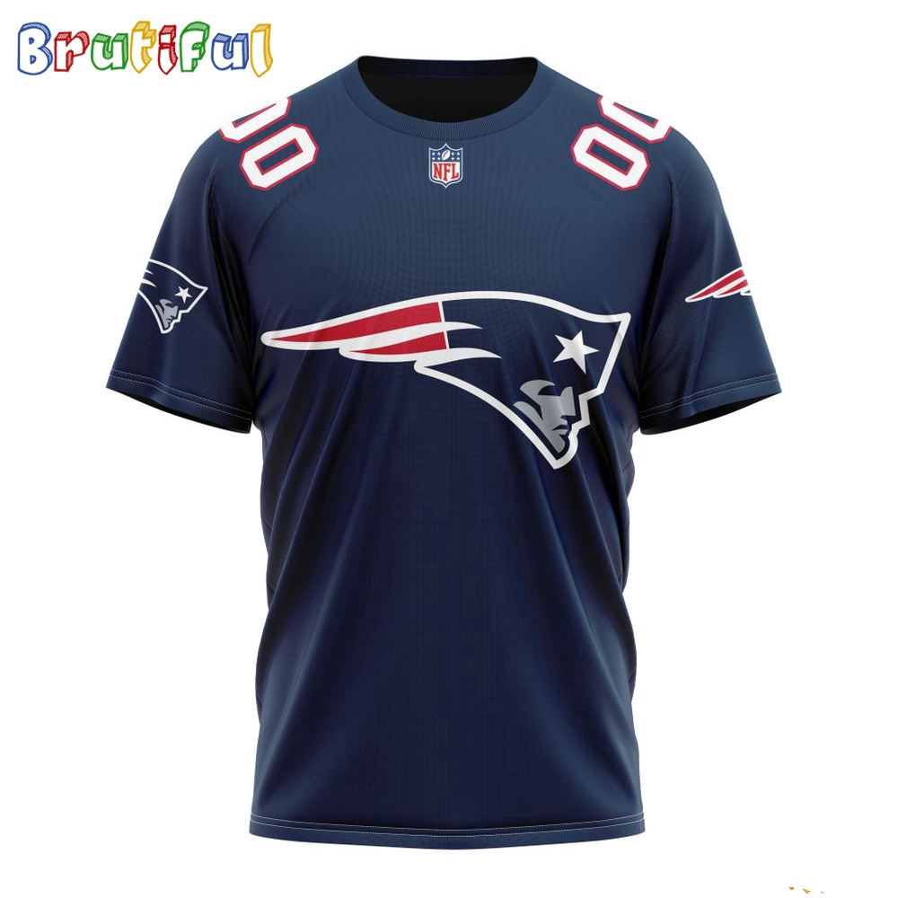 NFL New England Patriots T-Shirt 2024 Personalized Name And Number Unisex T-Shirt