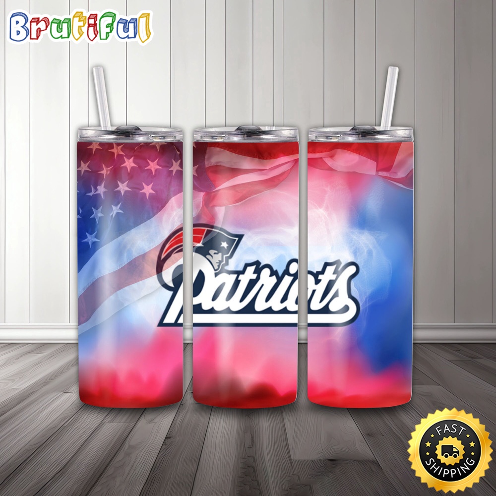 NFL New England Patriots Tumbler Logo And Team Skinny Tumbler