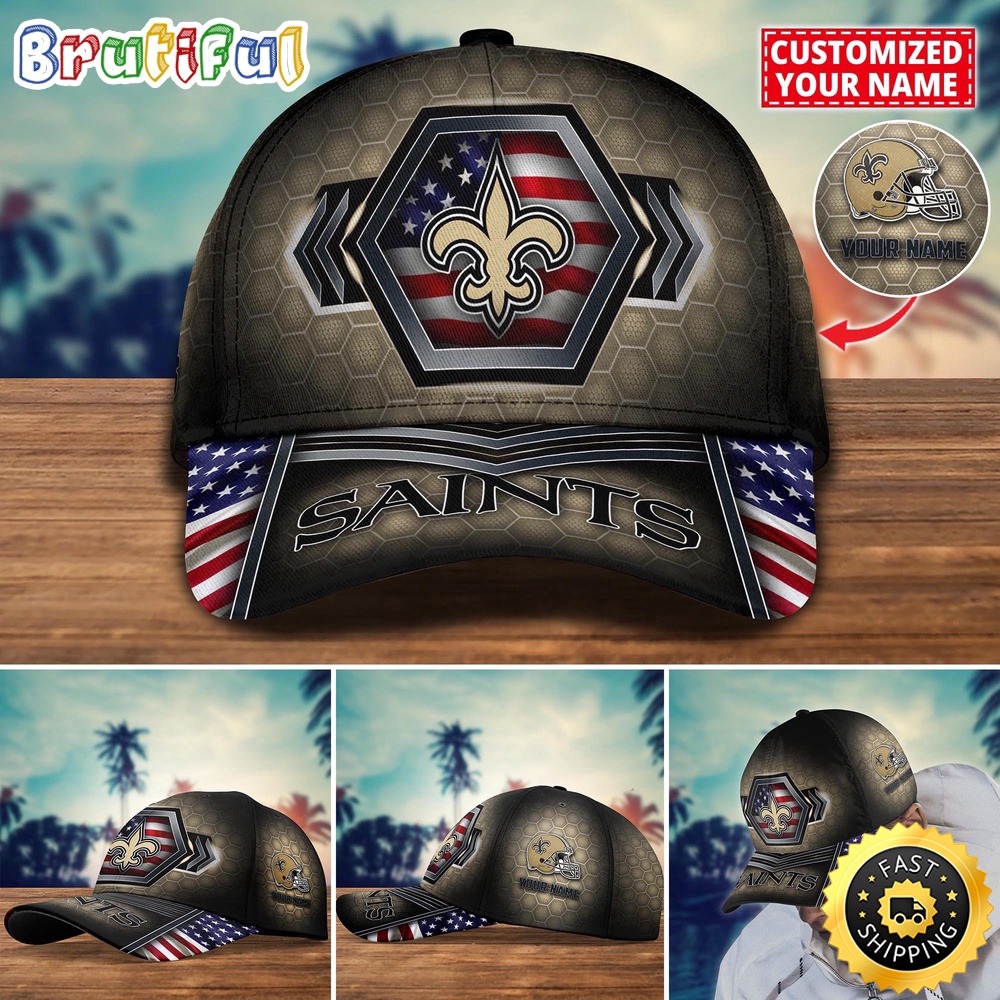 NFL New Orleans Saints Baseball Cap Best Trending Custom Name Cap