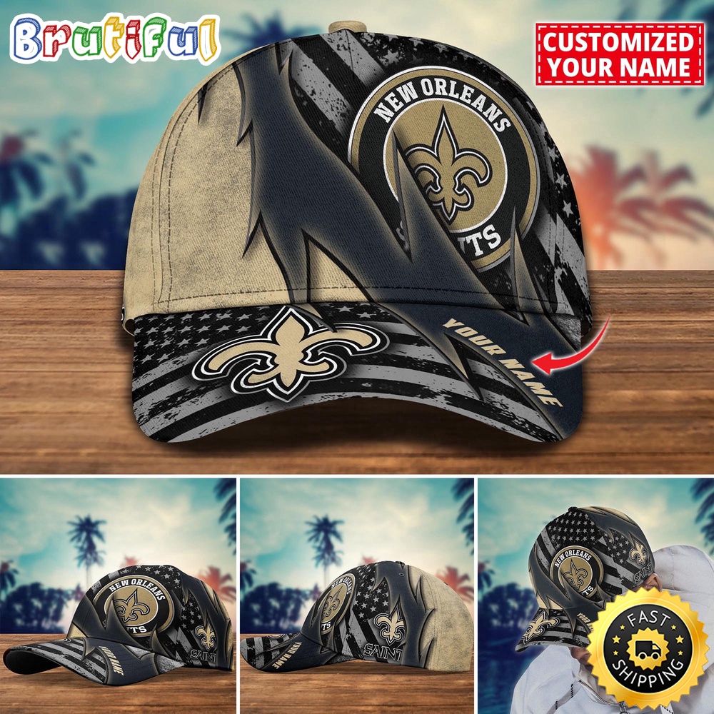 NFL New Orleans Saints Baseball Cap Custom Football Hat For Fans