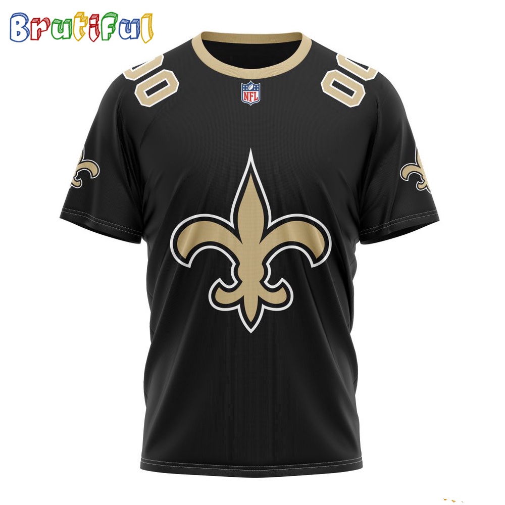 NFL New Orleans Saints T-Shirt 2024 Personalized Name And Number Unisex T-Shirt