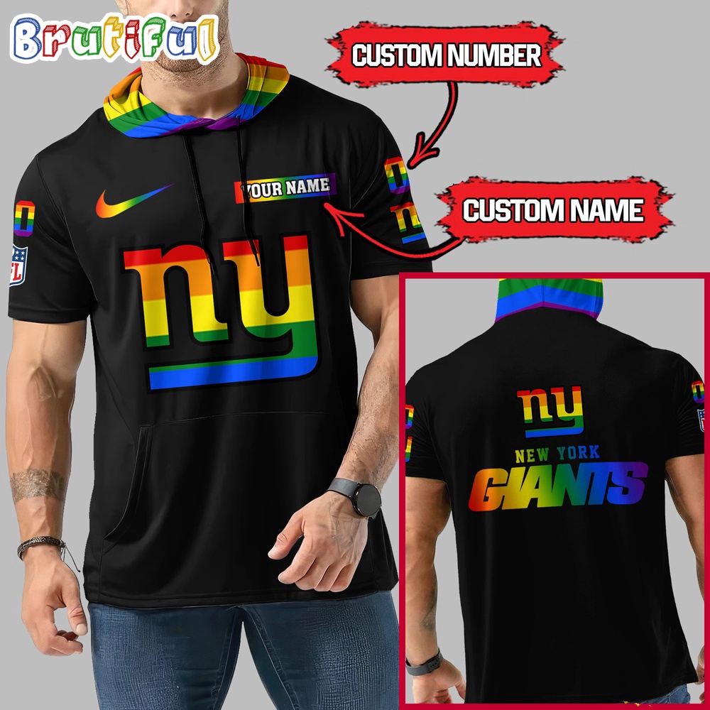 NFL New York Giants LGBT Workout Hoodie Tank Tops Custom LGBT Pride Shirt