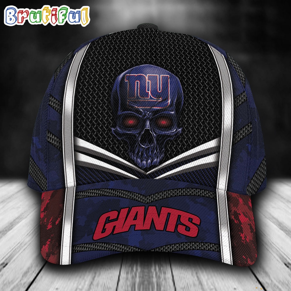 NFL New York Giants Special Halloween Skull Custom Baseball Cap