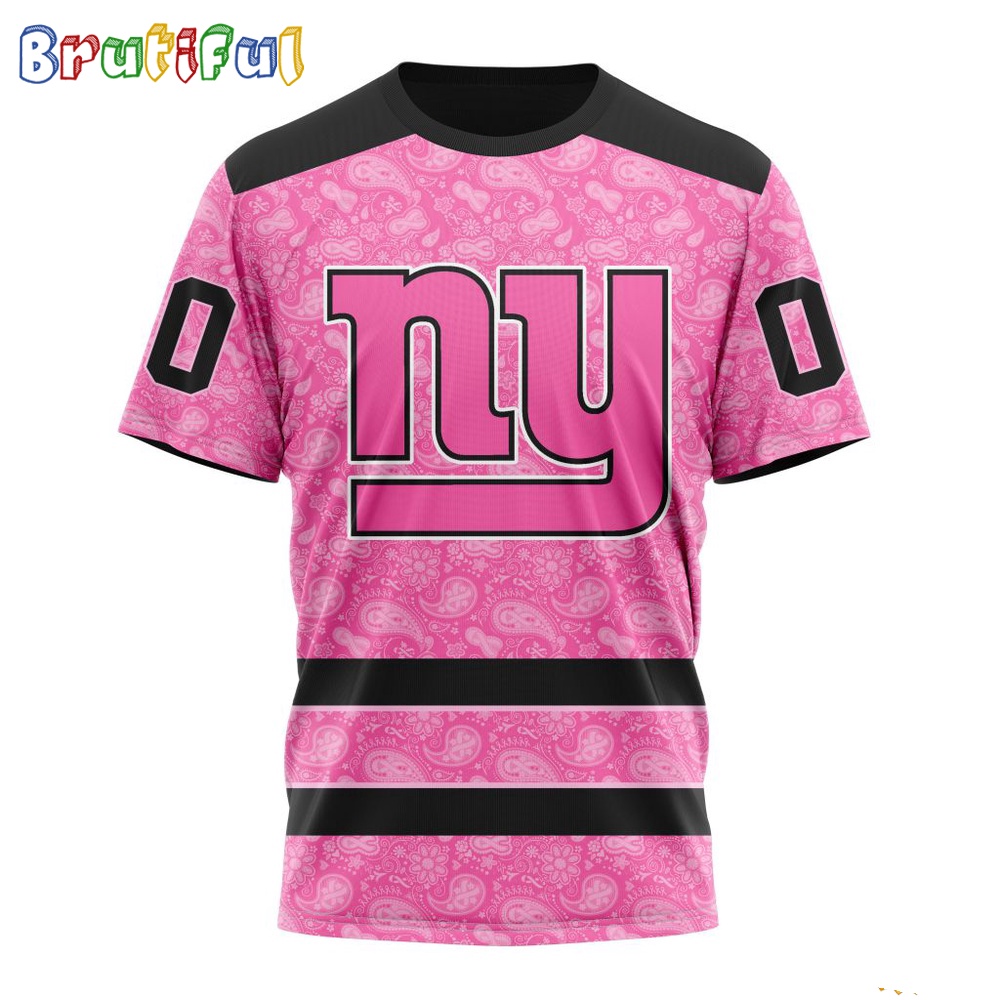NFL New York Giants T-Shirt Special Pink T-Shirt Design Fight Breast Cancer