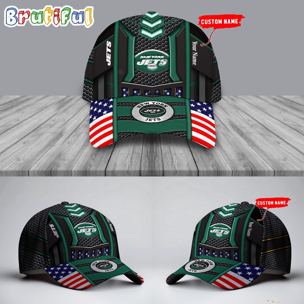 NFL New York Jets America Flag Cap, America Flag Football Cap