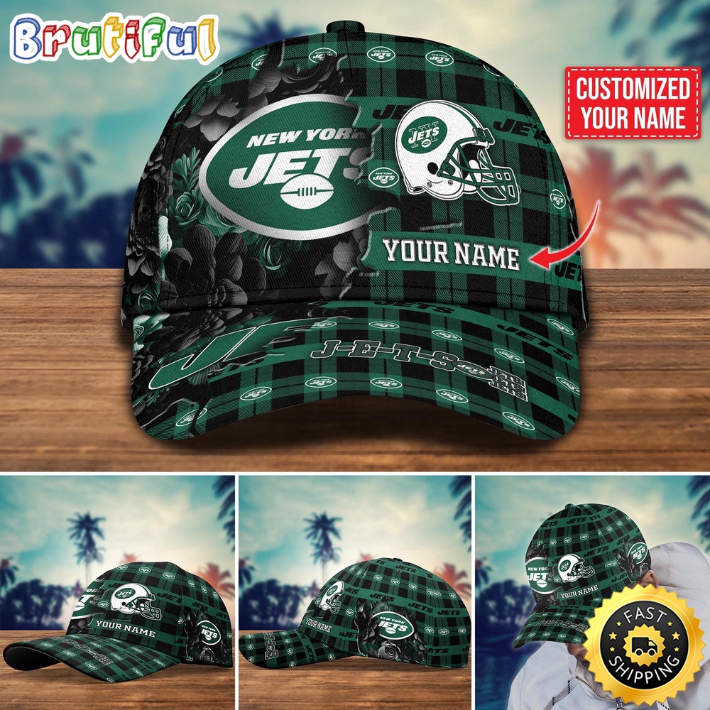 NFL New York Jets Baseball Cap Flower Trending Custom Cap
