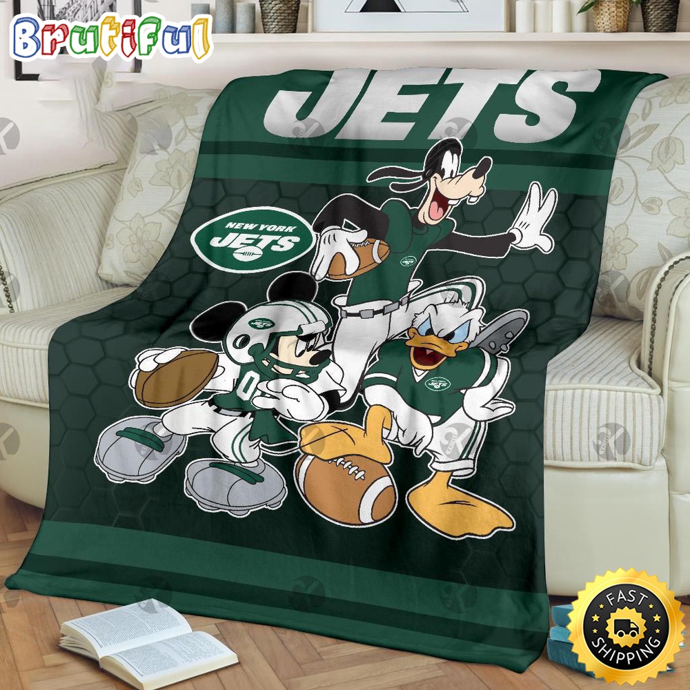 NFL New York Jets Blanket Mickey Mouse Blanket