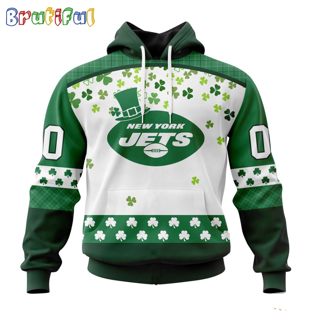NFL New York Jets Hoodie Special Design For St Patrick Day