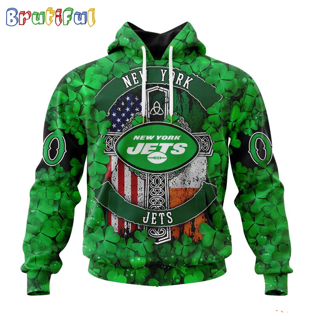 NFL New York Jets Hoodie Special Design Hoodie St Patrick Day