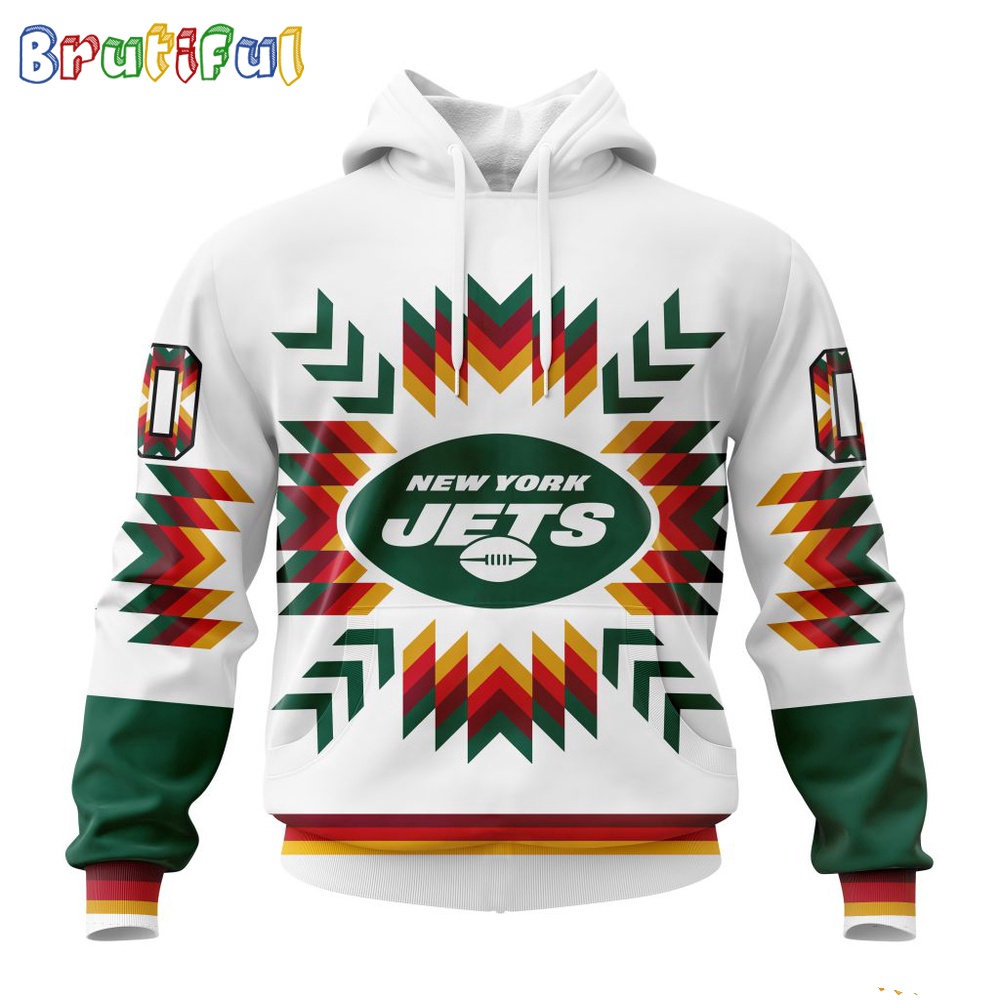 NFL New York Jets Hoodie Special Design With Native Pattern