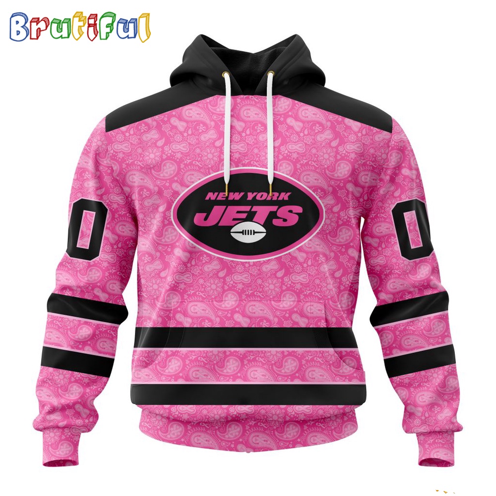 NFL New York Jets Hoodie Special Pink Hoodie Design Fight Breast Cancer