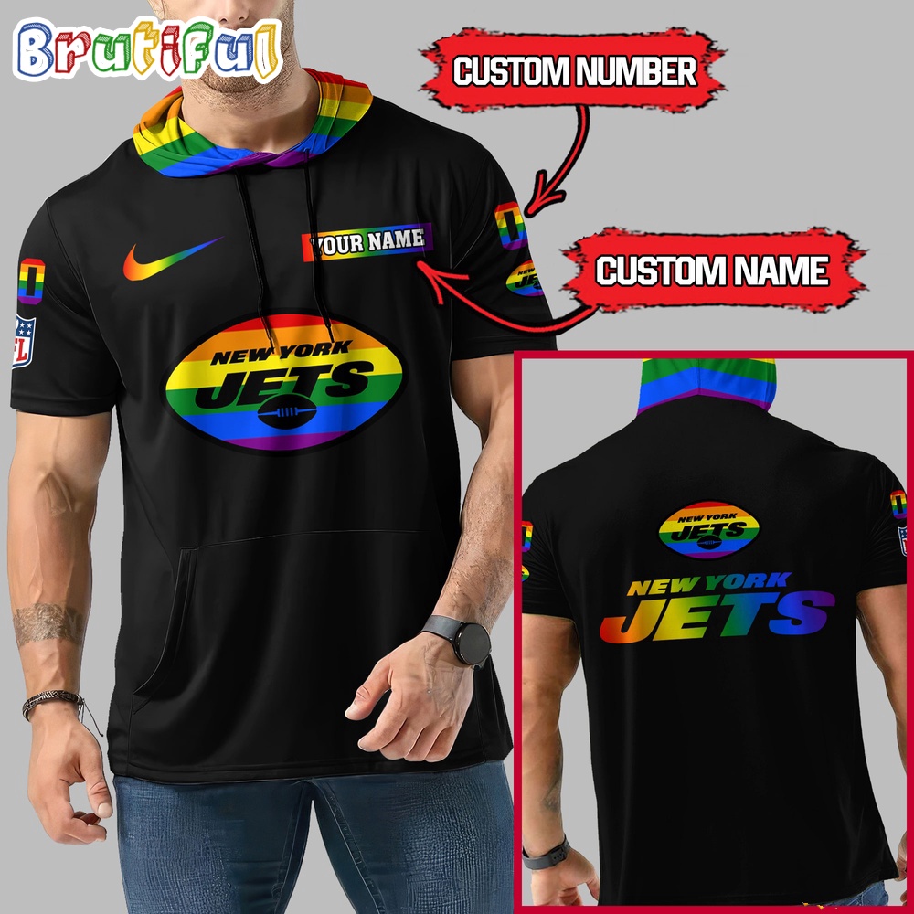 NFL New York Jets LGBT Workout Hoodie Tank Tops Custom LGBT Pride Shirt