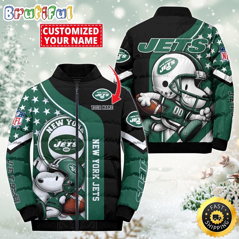 NFL New York Jets Puffer Jacket Snooby Customized Jacket