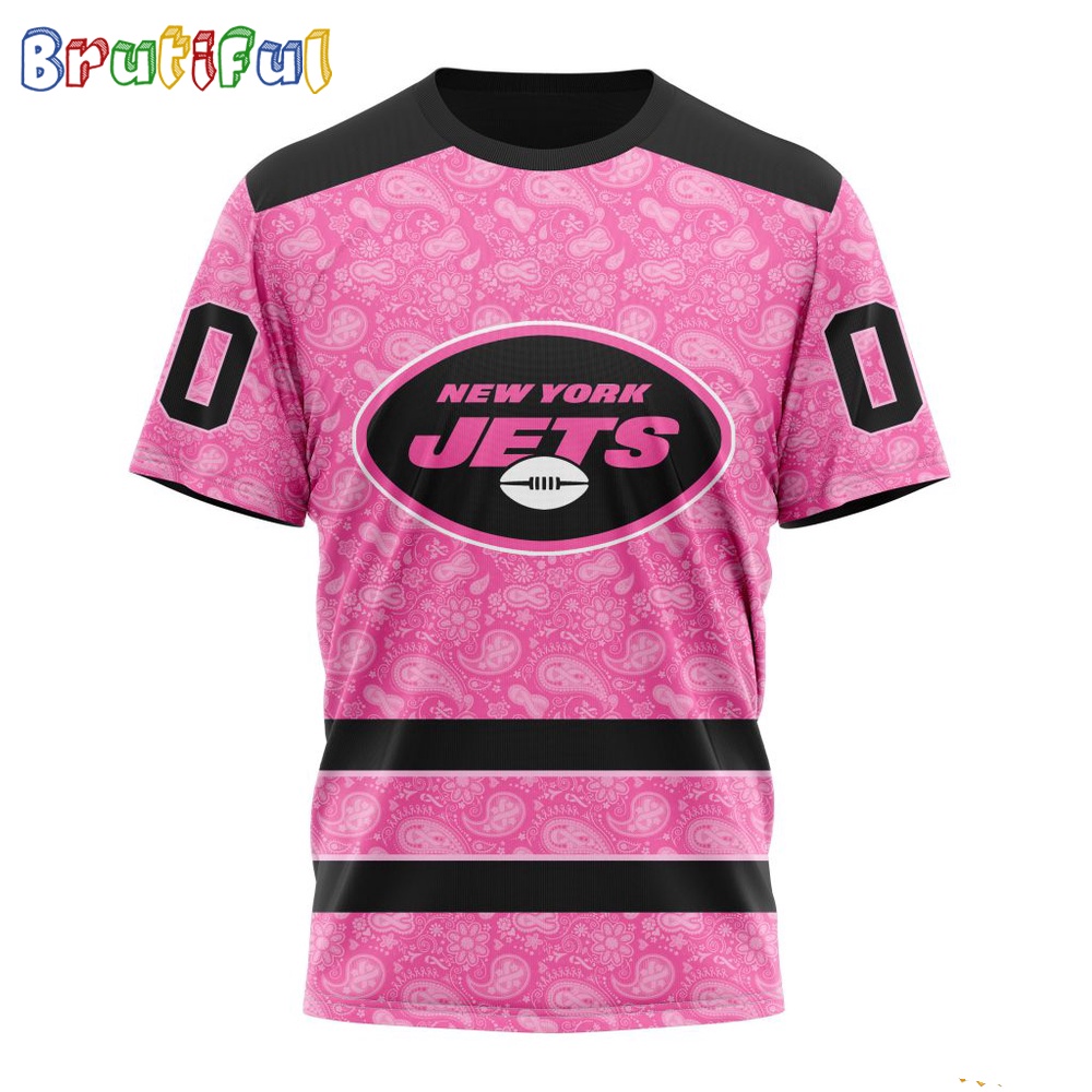 NFL New York Jets T-Shirt Special Pink T-Shirt Design Fight Breast Cancer
