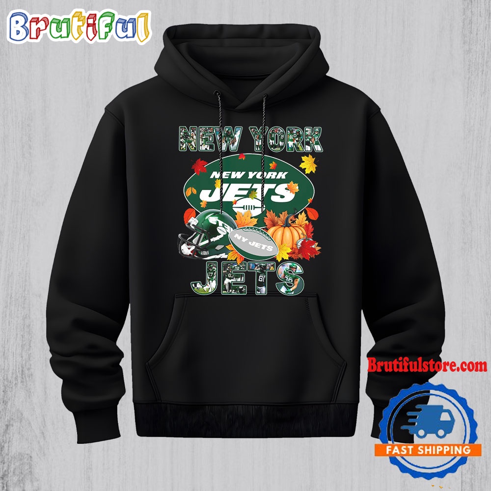 NFL New York Jets Team Player Graphics Autumn Hoodie Shirt