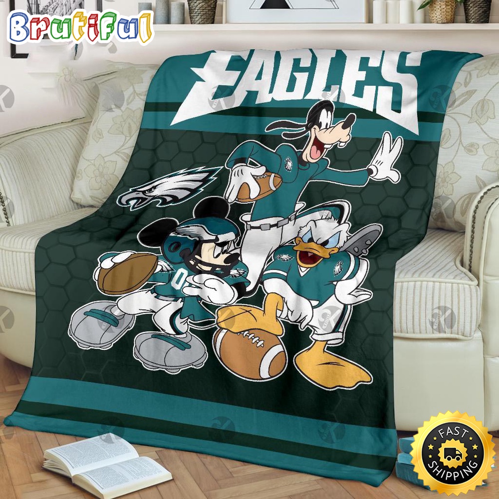 NFL Philadelphia Eagles Blanket Mickey Mouse Blanket