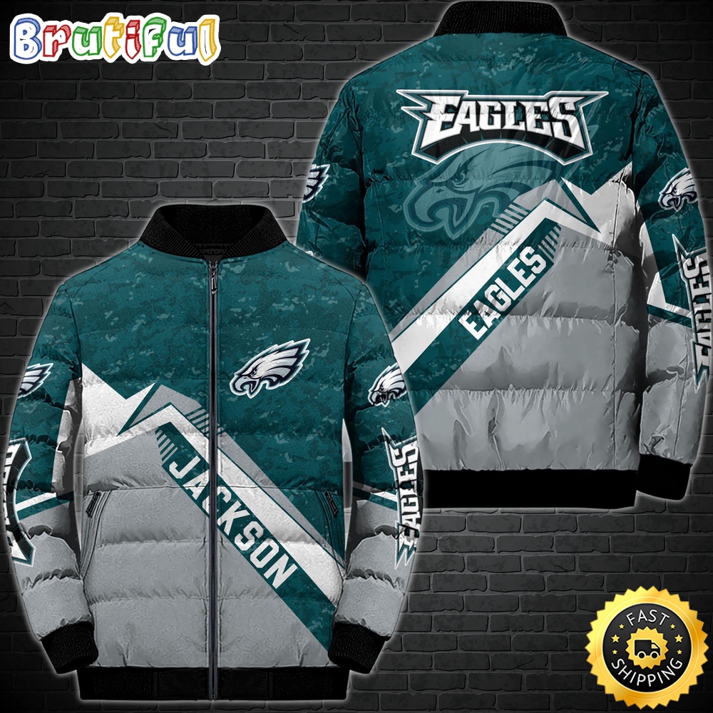 NFL Philadelphia Eagles Puffer Jacket Customized Sport Down Jacket