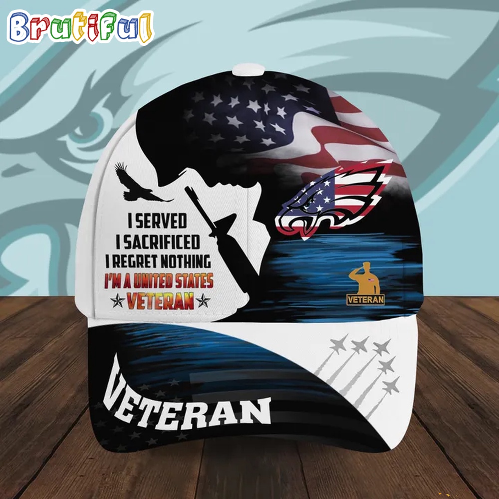 NFL Philadelphia Eagles Special American Flag US Veteran Baseball Cap