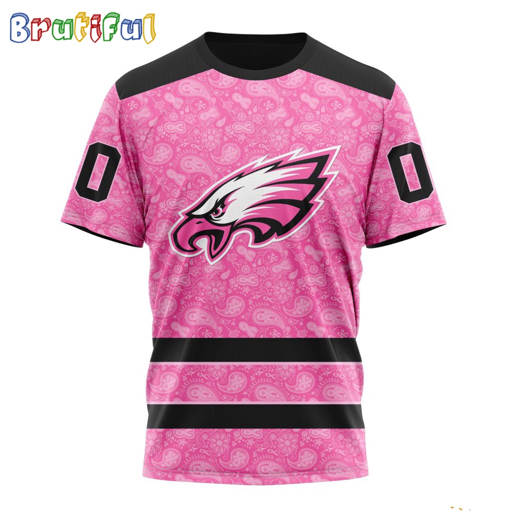 NFL Philadelphia Eagles T-Shirt Special Pink T-Shirt Design Fight Breast Cancer