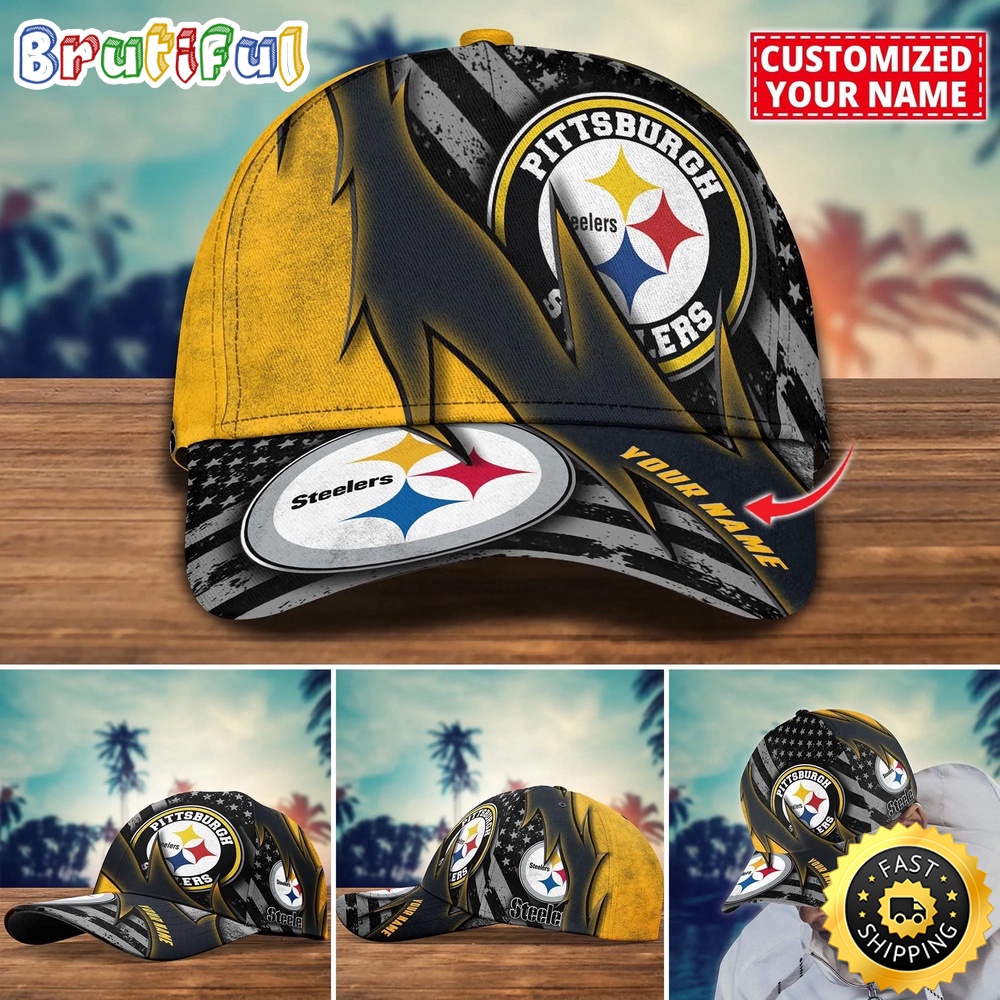 NFL Pittsburgh Steelers Baseball Cap Custom Football Hat For Fans