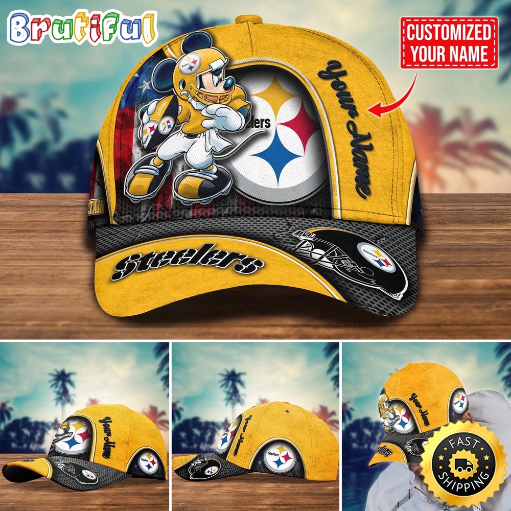 NFL Pittsburgh Steelers Baseball Cap Mickey Cap Trending Custom Cap