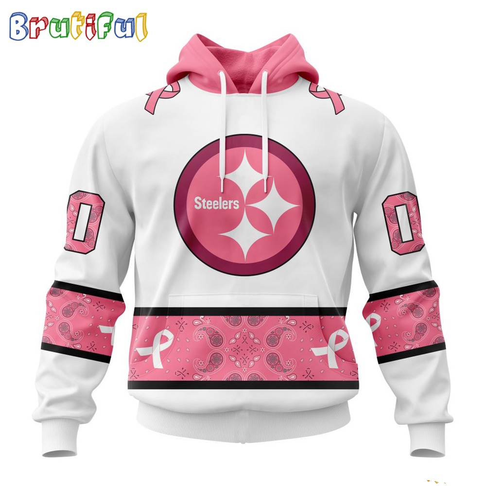 NFL Pittsburgh Steelers Hoodie Special Pink Design Fight Breast Cancer