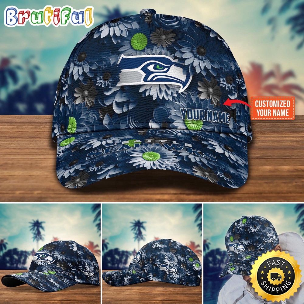 NFL Seattle Seahawks Baseball Cap Customized Cap Hot Trending