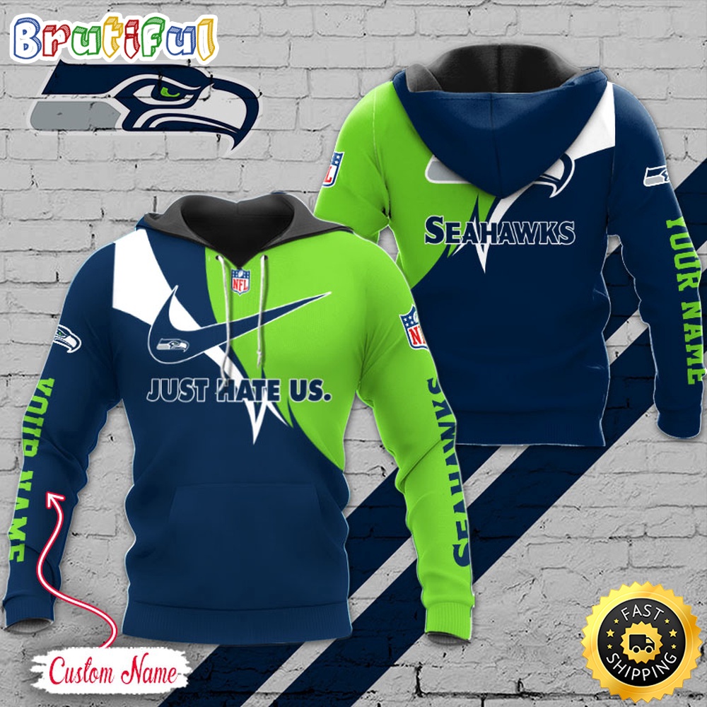 NFL Seattle Seahawks Hoodie Just Hate US Sport Hoodie