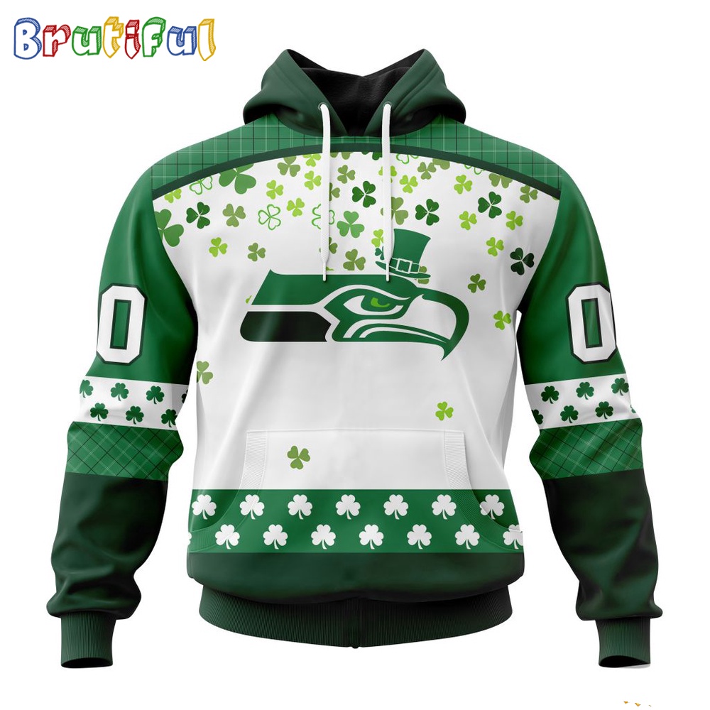 NFL Seattle Seahawks Hoodie Special Design For St Patrick Day