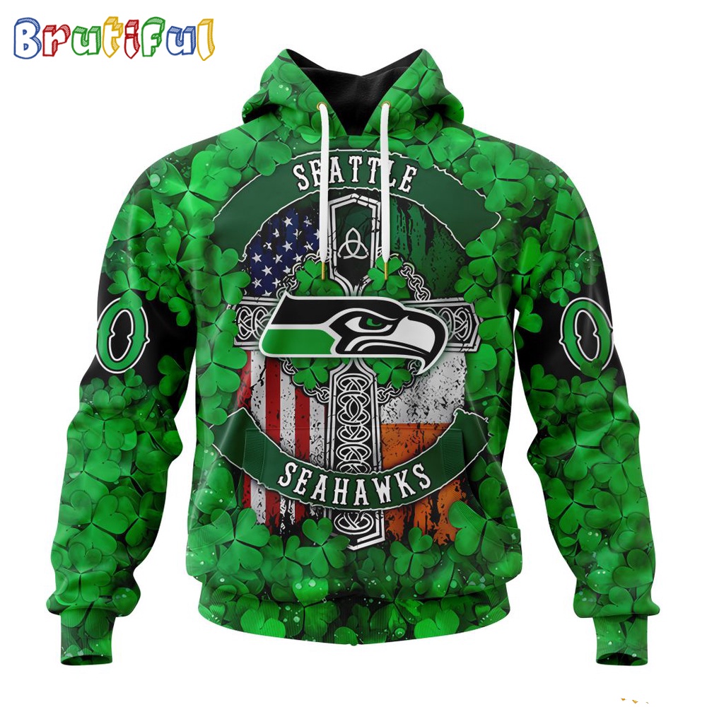 NFL Seattle Seahawks Hoodie Special Design Hoodie St Patrick Day