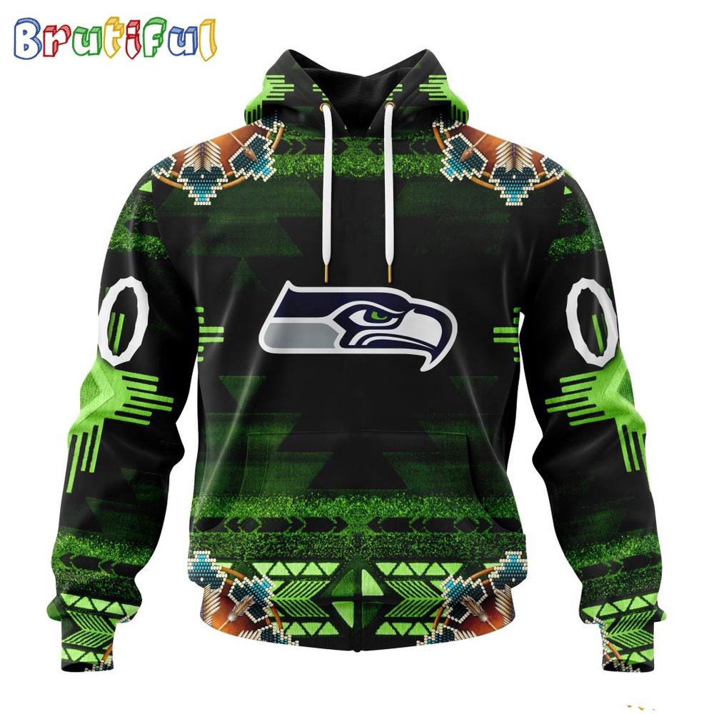 NFL Seattle Seahawks Hoodie Special Native Costume Design Hoodie
