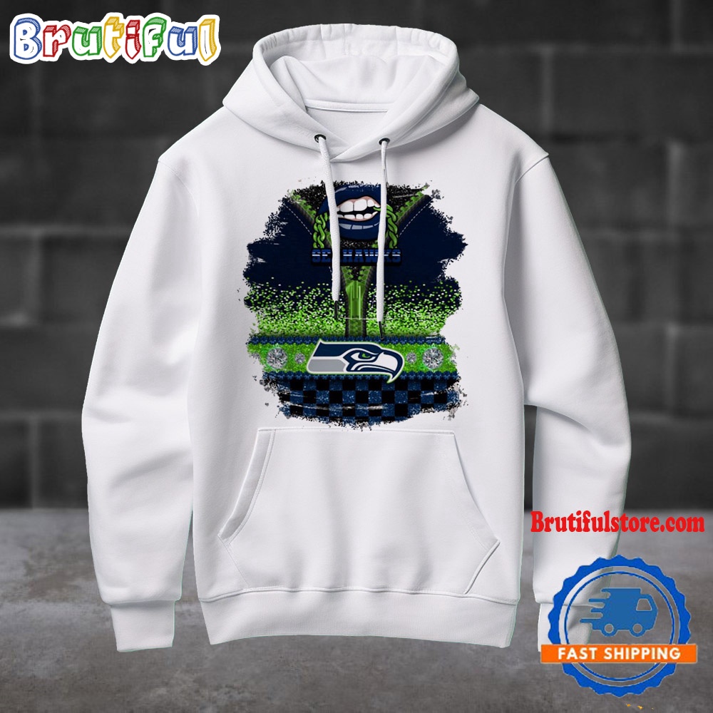 NFL Seattle Seahawks Special Torn Effect Football Hoodie Shirt