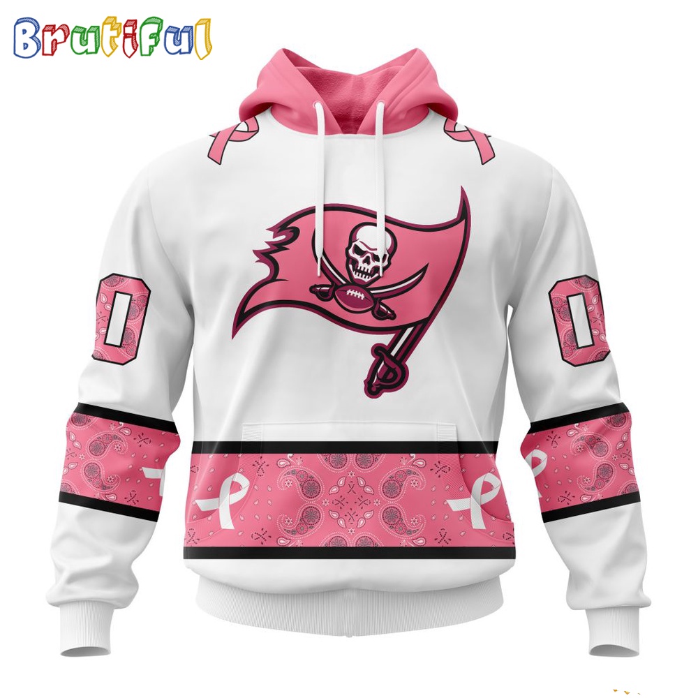NFL Tampa Bay Buccaneers Hoodie Special Pink Design Fight Breast Cancer