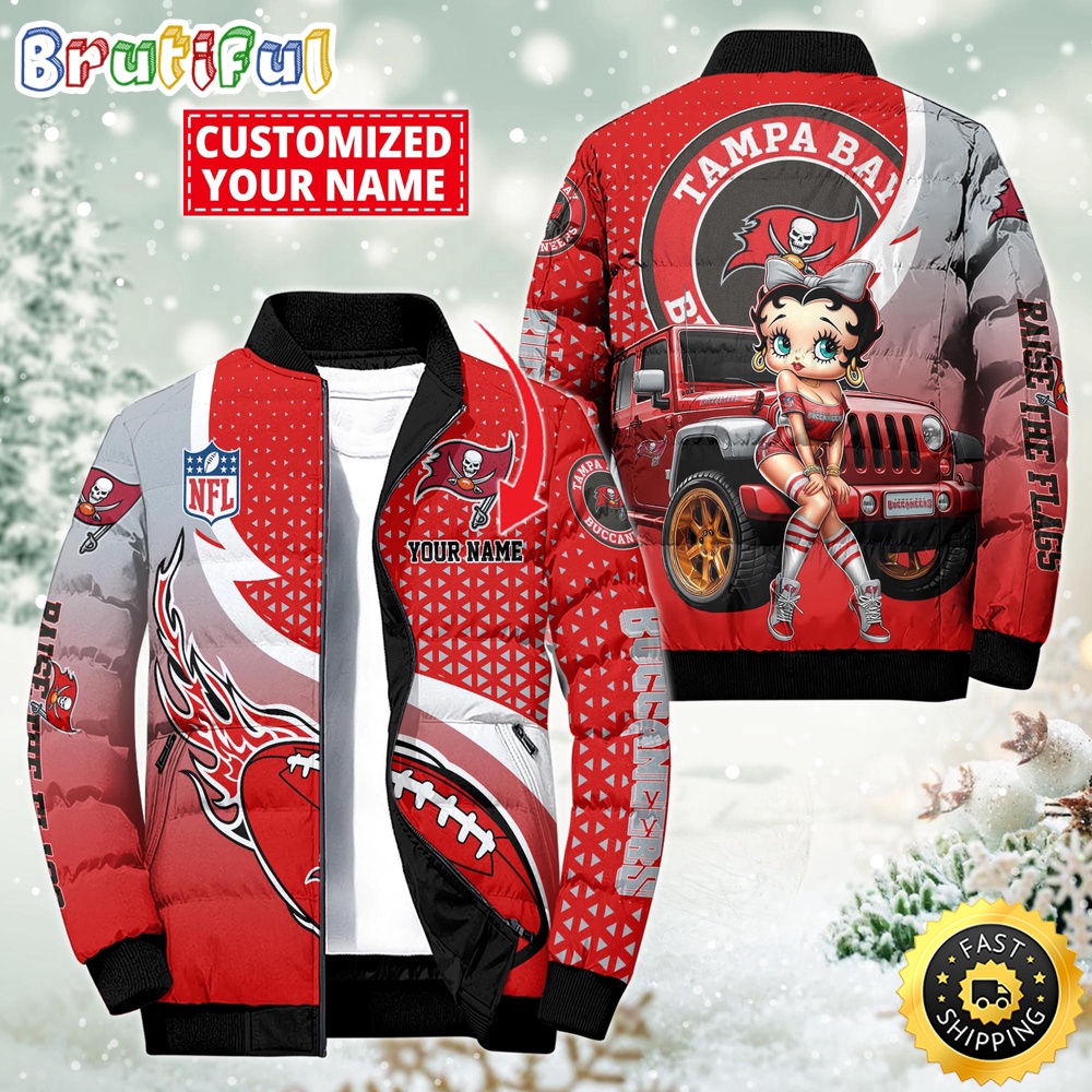 NFL Tampa Bay Buccaneers Puffer Jacket Betty Boop Custom Jacket
