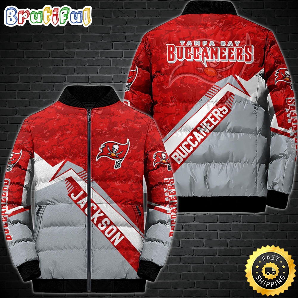 NFL Tampa Bay Buccaneers Puffer Jacket Customized Sport Down Jacket