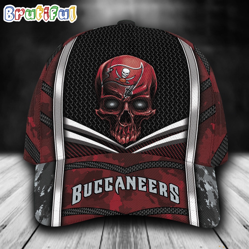 NFL Tampa Bay Buccaneers Special Halloween Skull Custom Baseball Cap