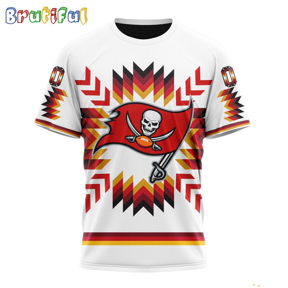 NFL Tampa Bay Buccaneers T-Shirt Special Design With Native Pattern